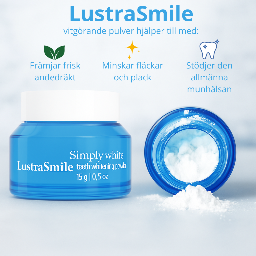 LustraSmile™- Naturlig & Blekande tandkräm