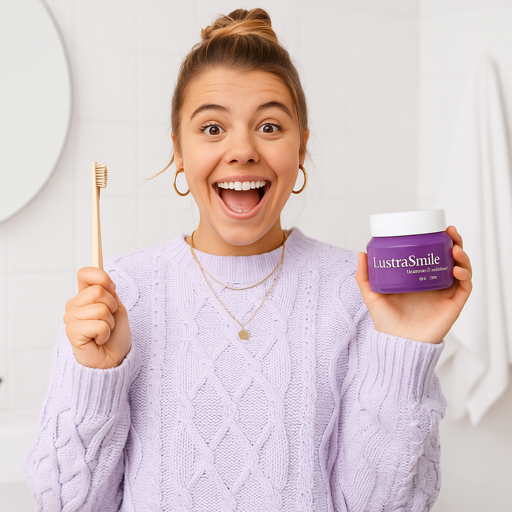 LustraSmile™- Naturlig & Blekande tandkräm